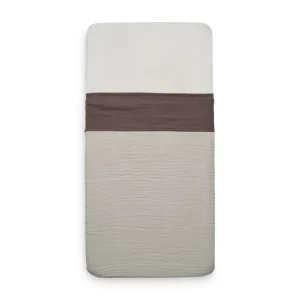 <tc>Jollein</tc> Bettlaken Geknitterte Baumwolle Kastanie 120x150cm