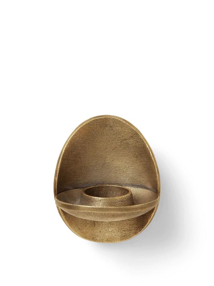 Agapé Wall Tealight Holder - Brass Finish