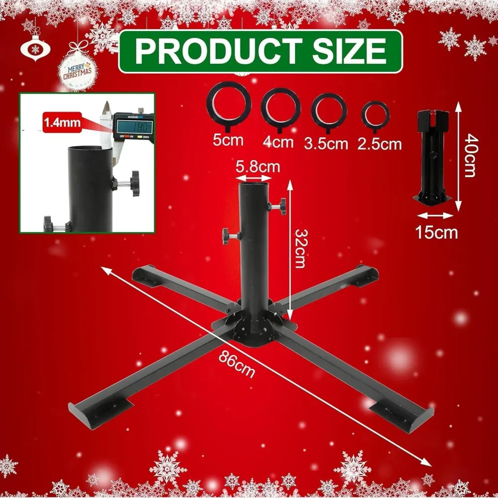 Weihnachtsbaumständer Metall universell 300cm 50kg 5 Größen