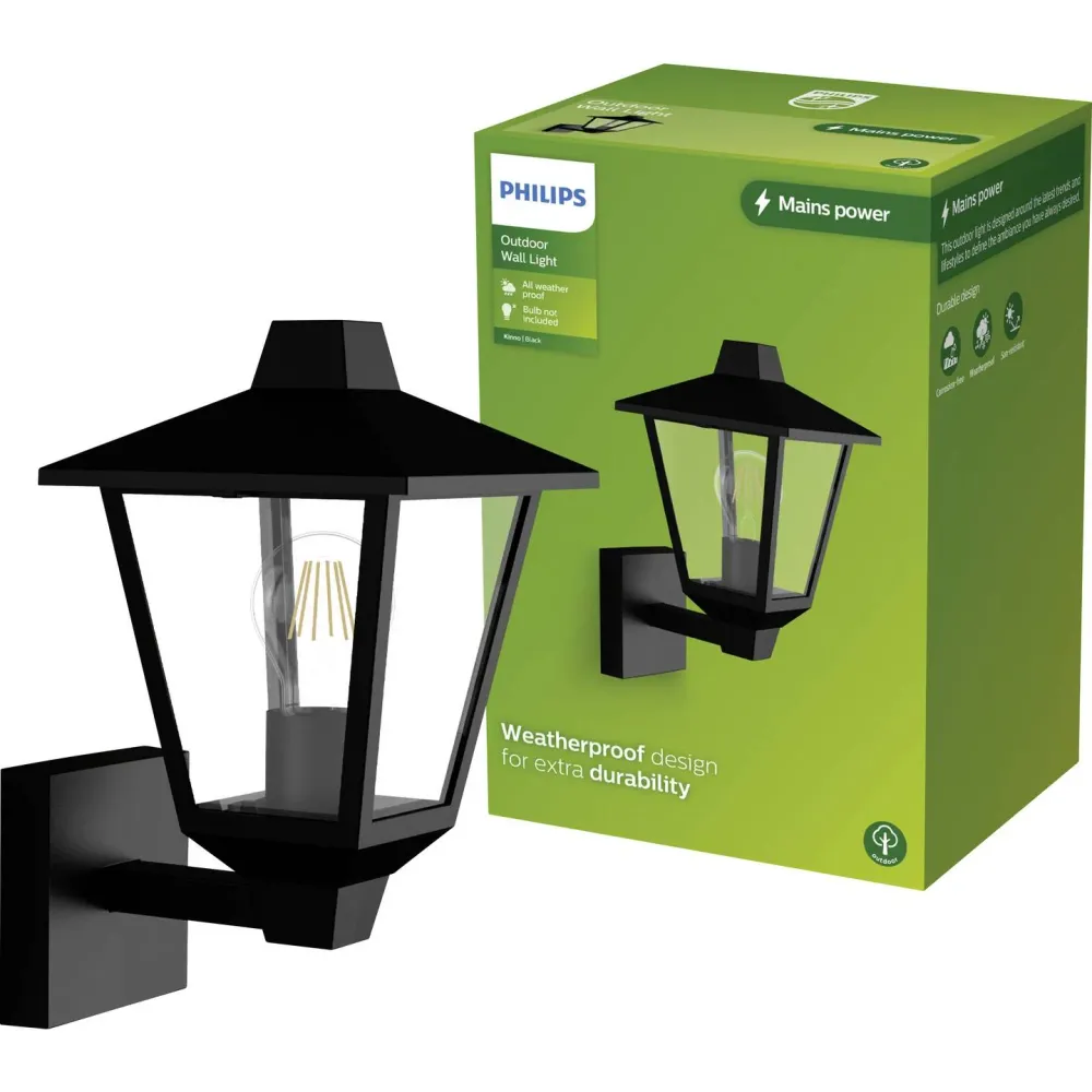 B-Ware Philips Wa Up Max 25 W Bl Hv Außenwandleuchte Laterne Außenlampe Bewegungssensor