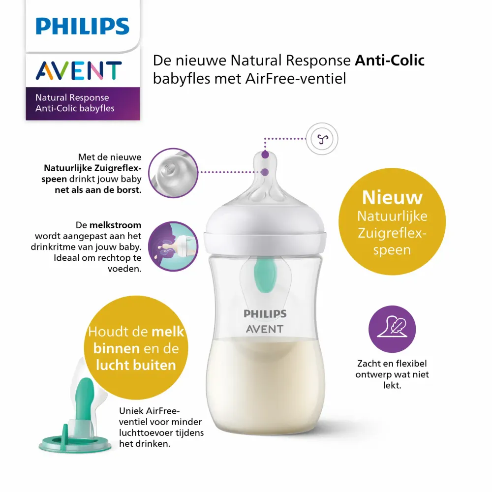 Philips Avent - Natural 3,0 Airfree Saugflasche 260 ml