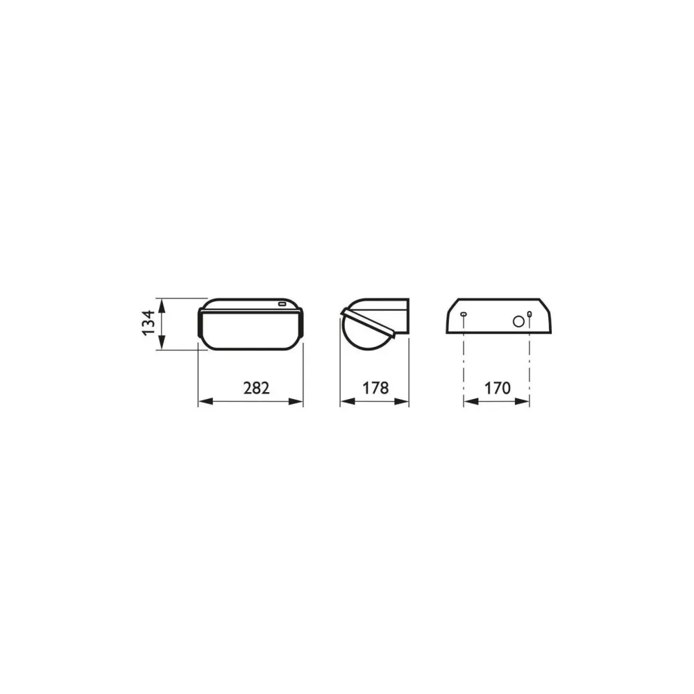 Philips CoreLine Schwarz | Wandleuchte | 14W | Nicht dimmbar | Wasserdicht | IP54