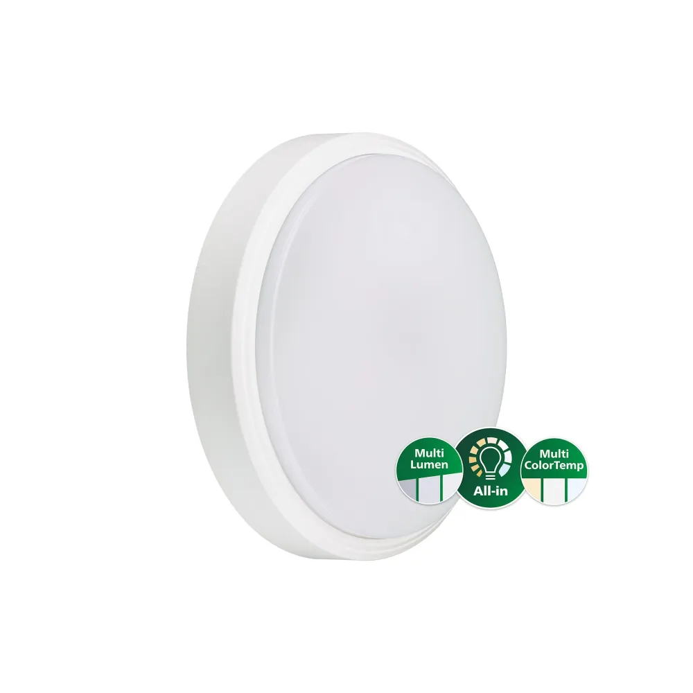 Philips CoreLine | Wandleuchte | 20W | CCT-Schalter | Nicht dimmbar | Wasserdicht