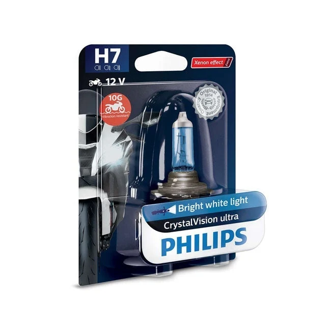 Philips CrystalVision Ultra Moto-Scheinwerferbirne H7 55W