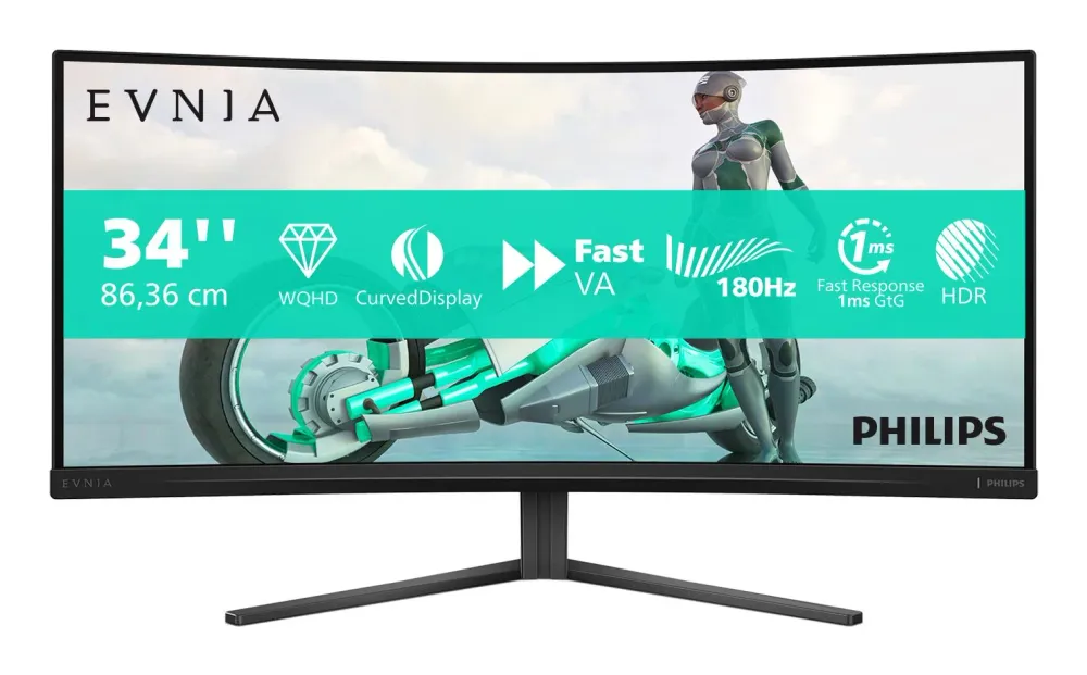 Philips Evnia 34M2C3500L/00 34" - Gaming-Monitor - 180 Hz