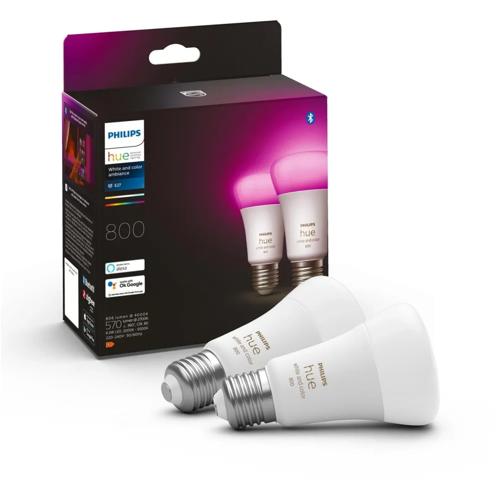 Philips Hue White & Color Ambiance Duo-Erweiterung (E27, 570lm)