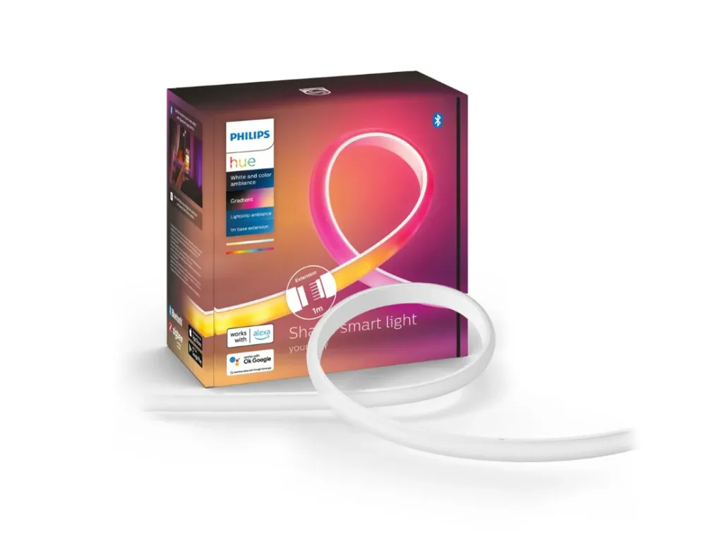 Philips Hue White and Color ambiance Gradient lightstrip forlænger, 1 meter 1 stk