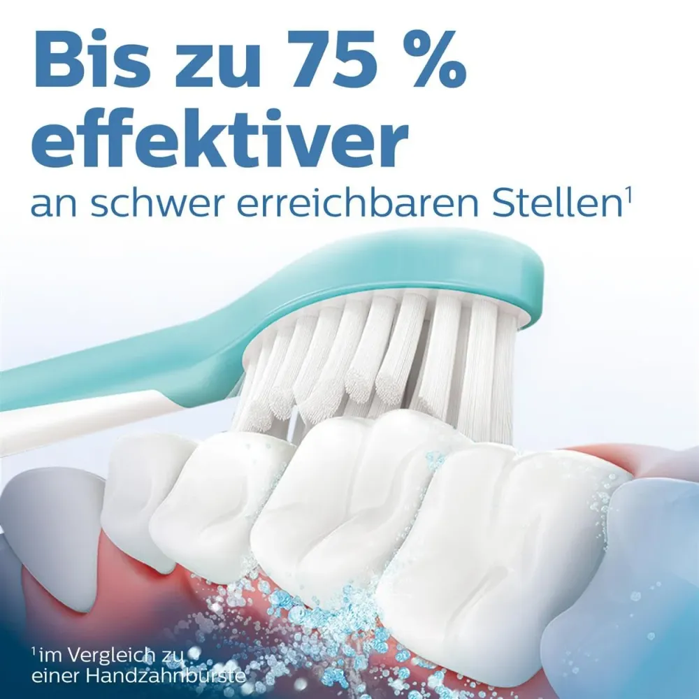 Philips Original Compact Bürstenköpfe für die Sonicare Kids Schallzahnbürste (für Kinder ab 3 Jahren) – 4er-Packung, Blau...