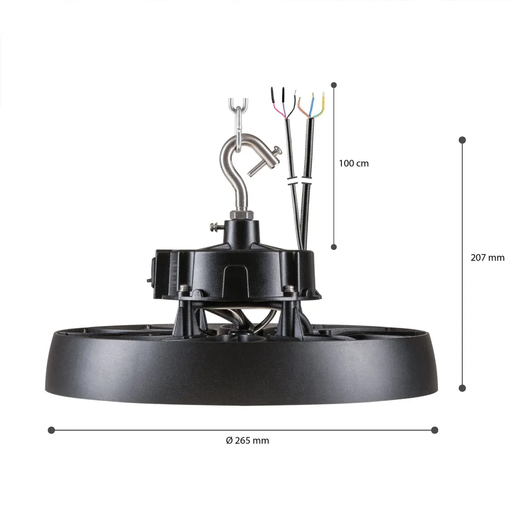 Proventa Probay LED High Bay 200W - Energielabel - Für hohe Decken - 36000 lm