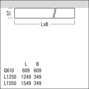Zumtobel Group - Decken-/Wandleuchte LED-Reinraumleuchte CL2 S 6200 #42186920