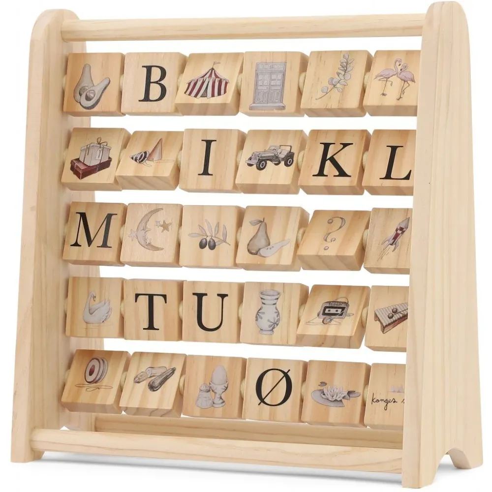 ABC Holzrechenbrett - wooden block frame - Konges Slojd