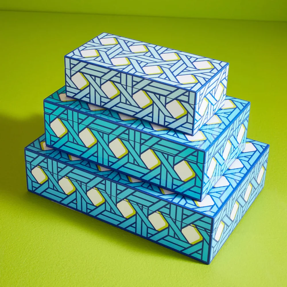 Aufbewahrungsbox Lacquer BASKETWEAVE medium