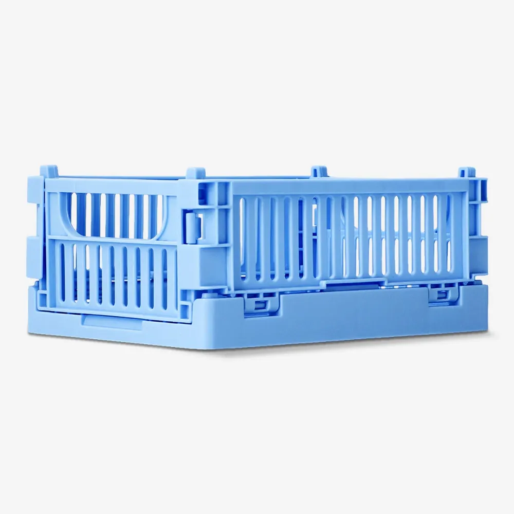Blaue faltbare Aufbewahrungsbox - 15 cm