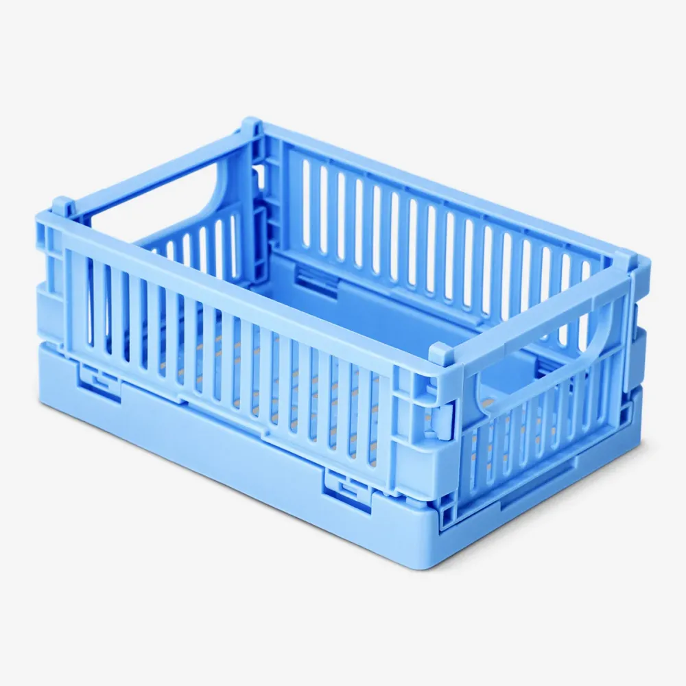 Blaue faltbare Aufbewahrungsbox - 15 cm
