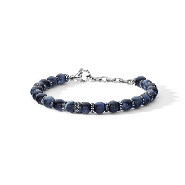 Comete District Stahlarmband mit schwarzem PVD-Lapislazuli-Finish UBR 1244