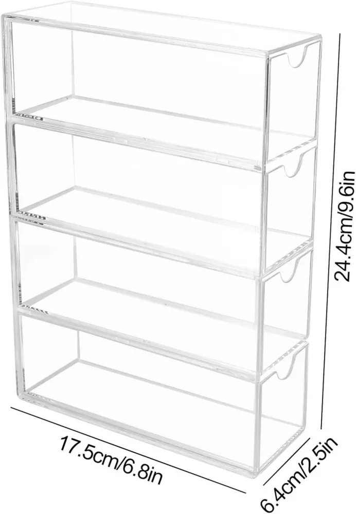 CTDMJ Brillen Aufbewahrungsbox 4 Schubladen Acryl Organizer