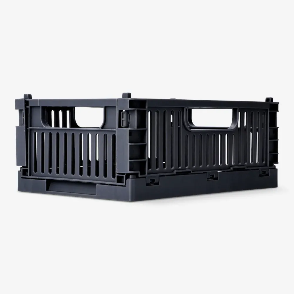 Graue faltbare Aufbewahrungsbox - 22 cm