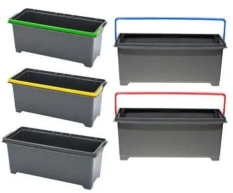 M24 Vermop GmbH Aufbewahrungsbox 10L – Anthrazit-Blau, Recyceltes Material