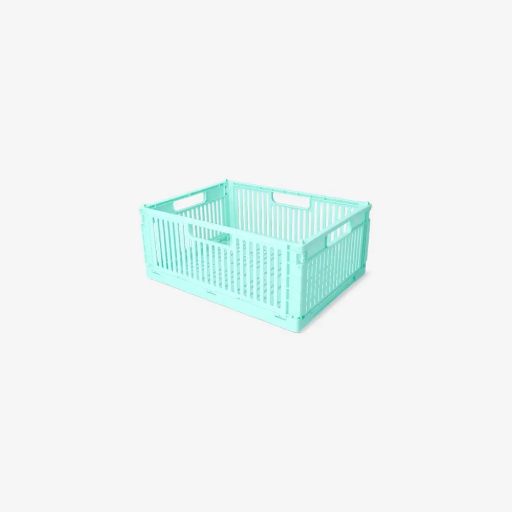 Mintgrüne faltbare Aufbewahrungsbox - 30 cm