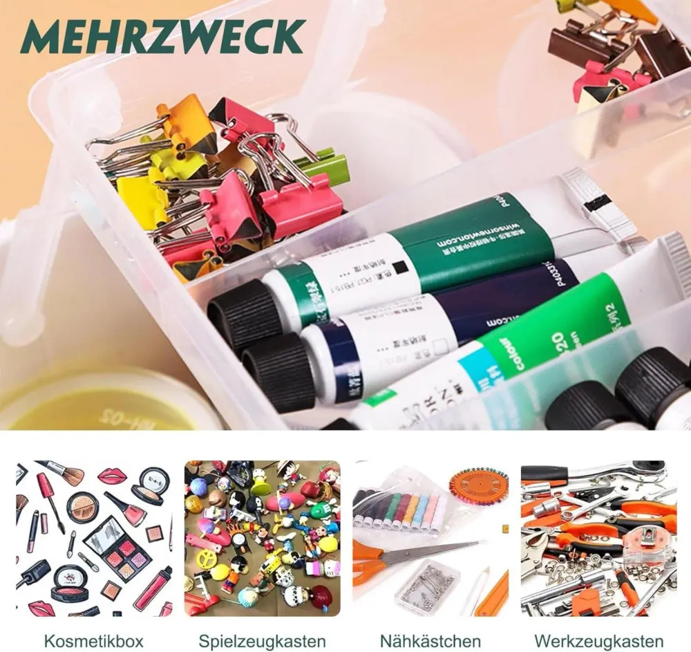 SYLANDO 31,5cm Aufbewahrungsbox mit Fächern und
