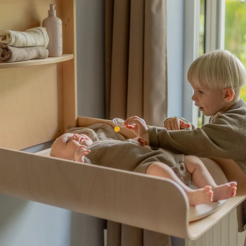 Wandwickeltisch - Sebra Care - Wooden Edition