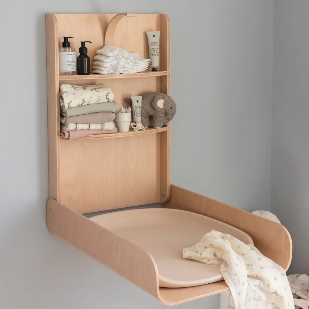 Wandwickeltisch - Sebra Care - Wooden Edition
