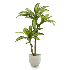B-Ware Maiashop Künstliche Dracaena Kunstpflanze Baum 130 Cm Dekoration Wohnzimmer
