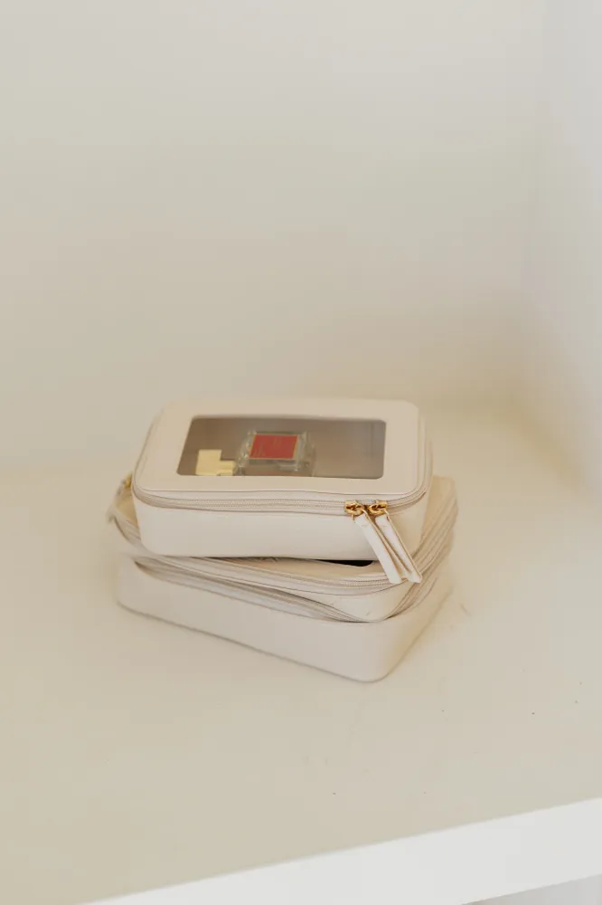 COSMETIC BAG SET CREME