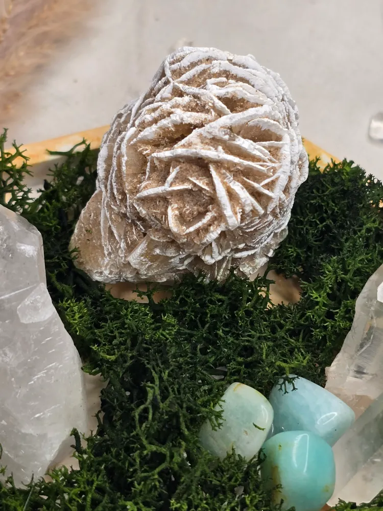 Diffuser mit Wüstenrose und Kristallen