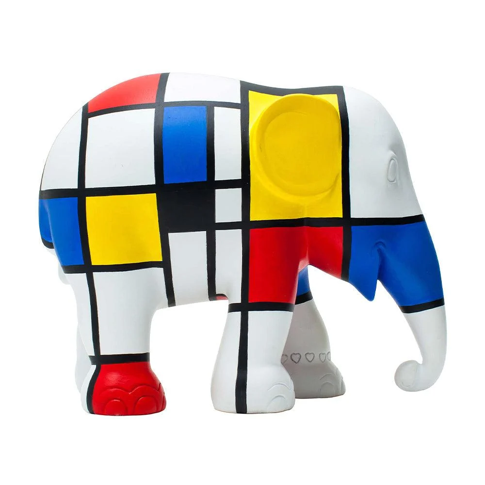 Elefantenparade Elefant Hommage Mondriaan 20 cm Limitierte Auflage 750 Stück HOMMAGE MONDRIAAN 20