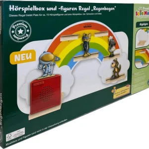 SMH Hörspielbox+Figuren Regal Regenbogen