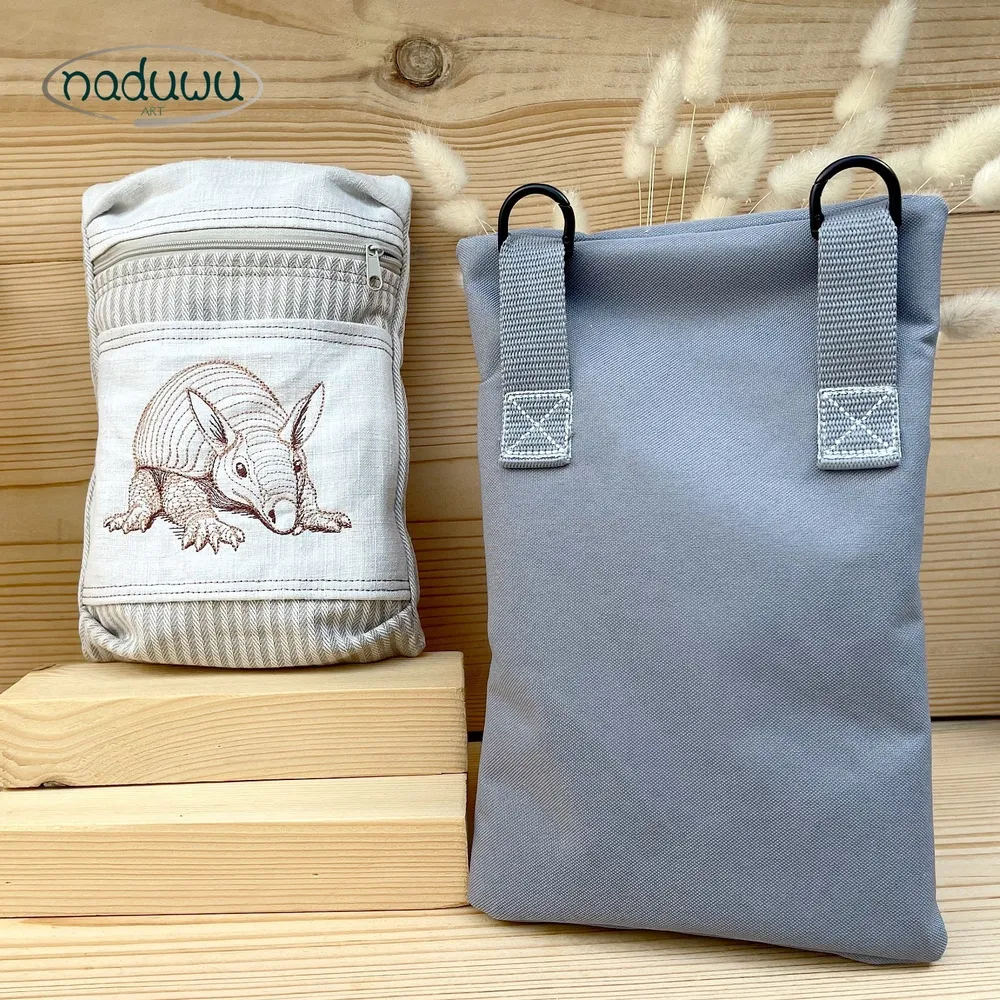 Stickdatei BoxyDillo Bag 18x25, ITH Tasche mit Reißverschluss