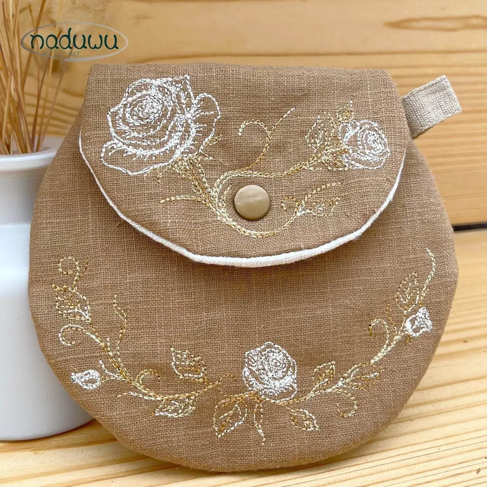 Stickdatei Round Rosi Bag 16x23, ITH runde Tasche