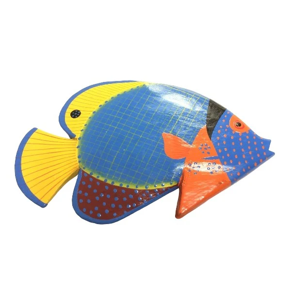Tropischer Fisch Deko aus Holz 30cm