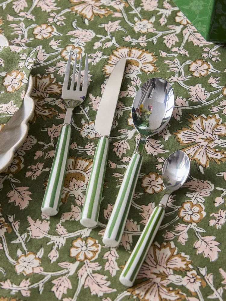 Besteck mit Keramikgriff – 24-teilig