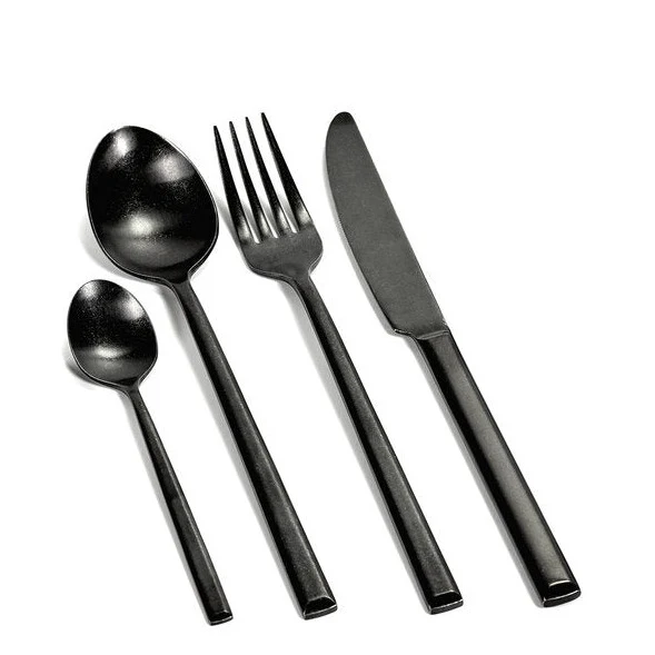 Besteck Set PURE - 24 Teile schwarz