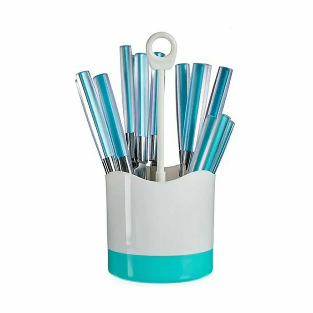 Besteck-Set Blau Edelstahl (8 Stück)