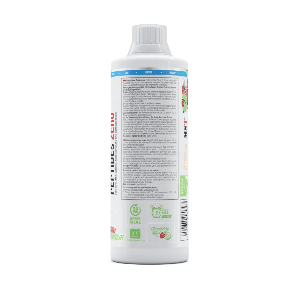 Fish Collagen Peptides Verisol® 1000 ml Strawberry kiwi