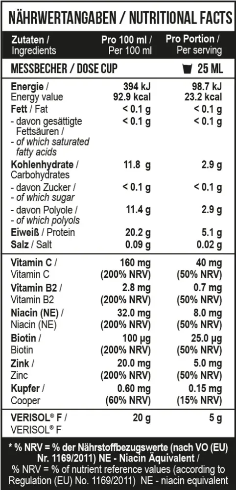 Fish Collagen Peptides Verisol® 1000 ml Strawberry kiwi