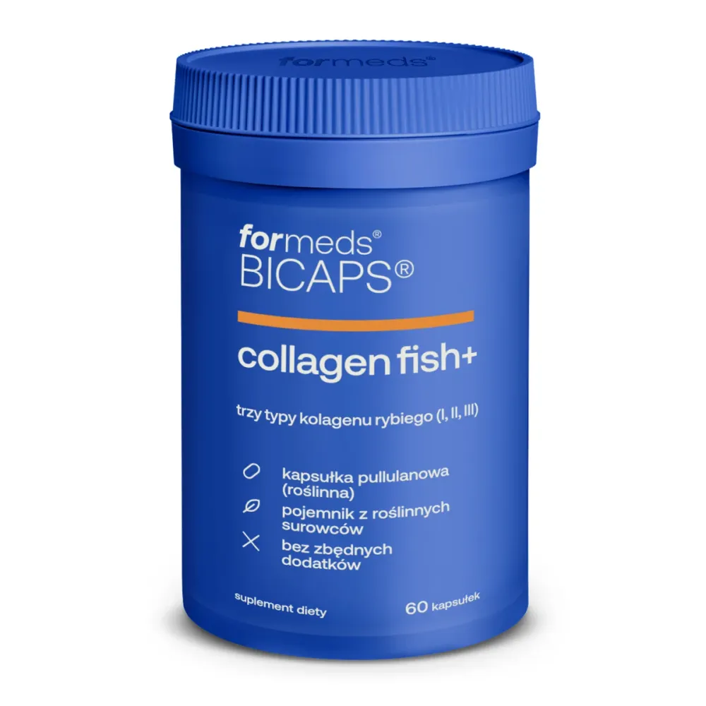 ForMeds Bicaps Collagen Fish+ Fischkollagen, Hyaluronsäure 60 Kapseln