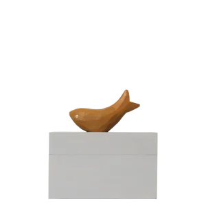 Harbour Box - Fish - Mist Blue/Aged Gold