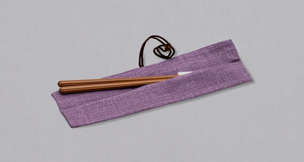 Japanische traditionelle Essstäbchen-Tasche — Fujiiro Helllila