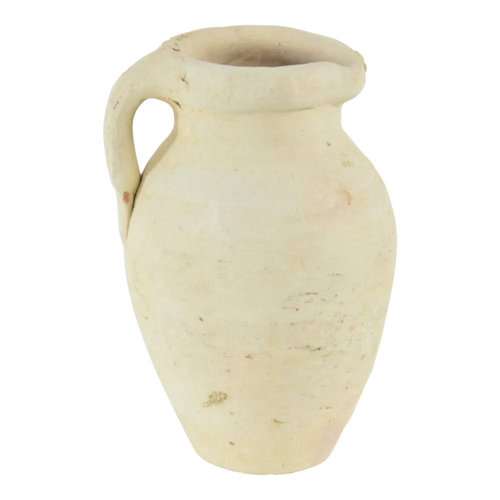 Krug aus tunesischer Keramik, 17 cm