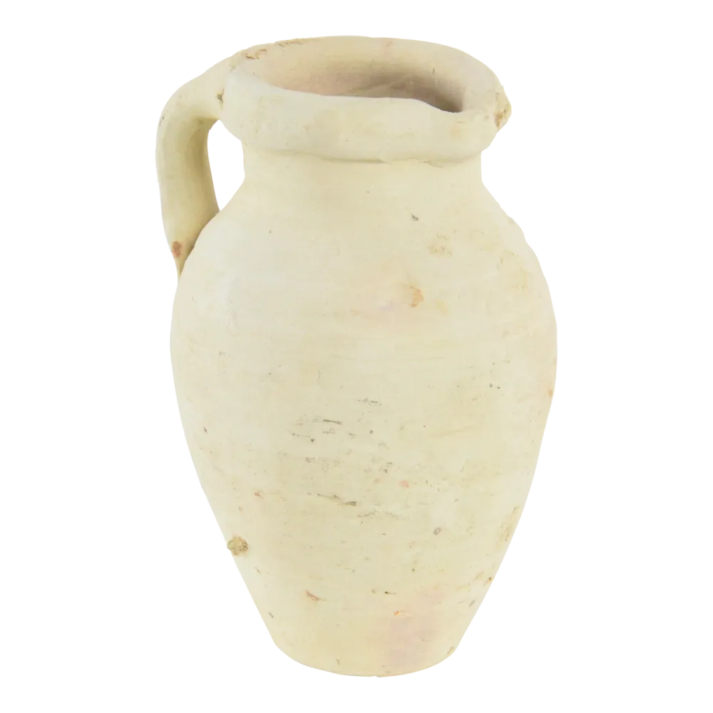 Krug aus tunesischer Keramik, 17 cm