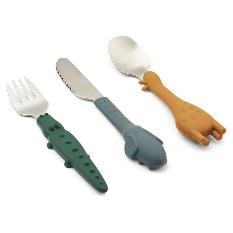 Liewood Kinder Besteck Set 'Tove' Golden Caramel Mix