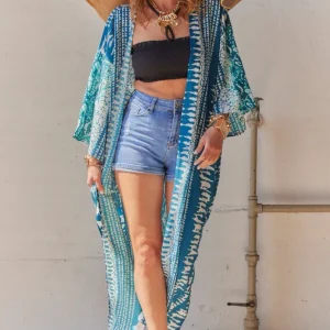 Mana Luxe | Blau | Kimono von Statebird