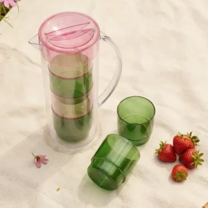 Picknick-Set: Krug mit Bechern - 5 Stk.