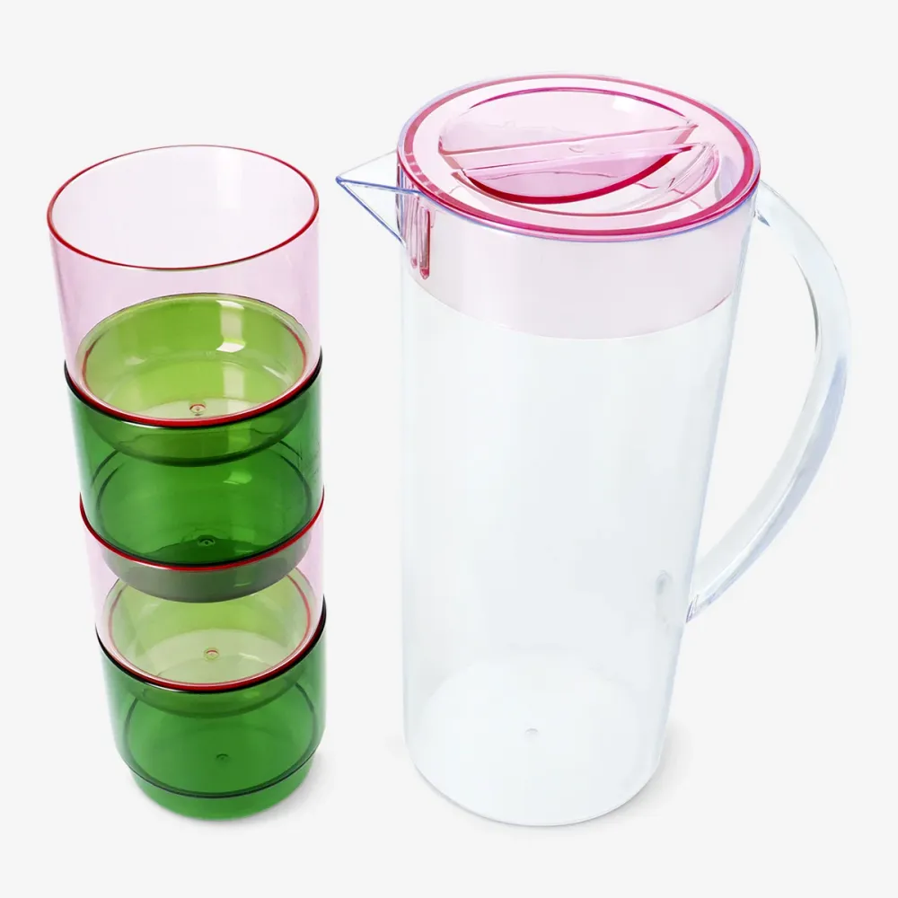 Picknick-Set: Krug mit Bechern - 5 Stk.