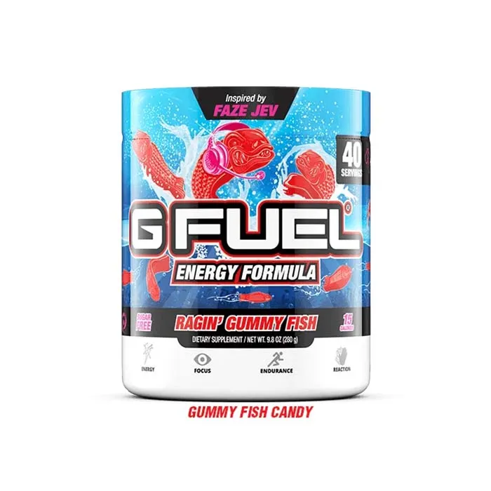 Ragin' Gummy Fish G Fuel Energy Tub