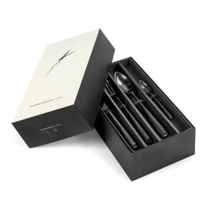 Serax Besteckset schwarz matt ZOË 24tlg. Besteck von Ann Demeulemeester